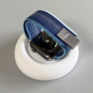 民族风魔术贴回环尼龙拼色iwatch表带s10适用s9苹果手表se新款 678