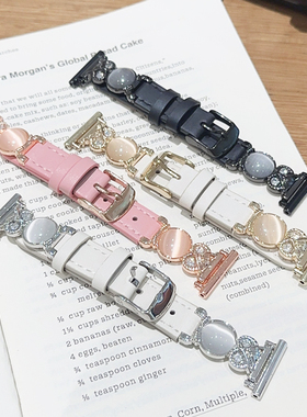 民族风猫头鹰金属Fit3真皮GT4适用gt5华为GT3手表watch4pro表带41