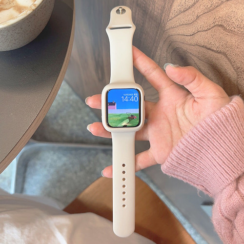 星光色小众硅胶适用iwatch表带