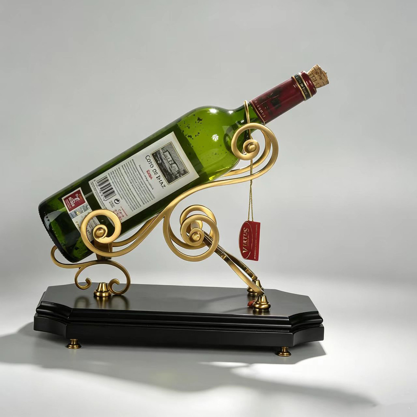 Virtus西班牙进口青铜开瓶器红酒架欧式复古艺术品高端送礼摆件