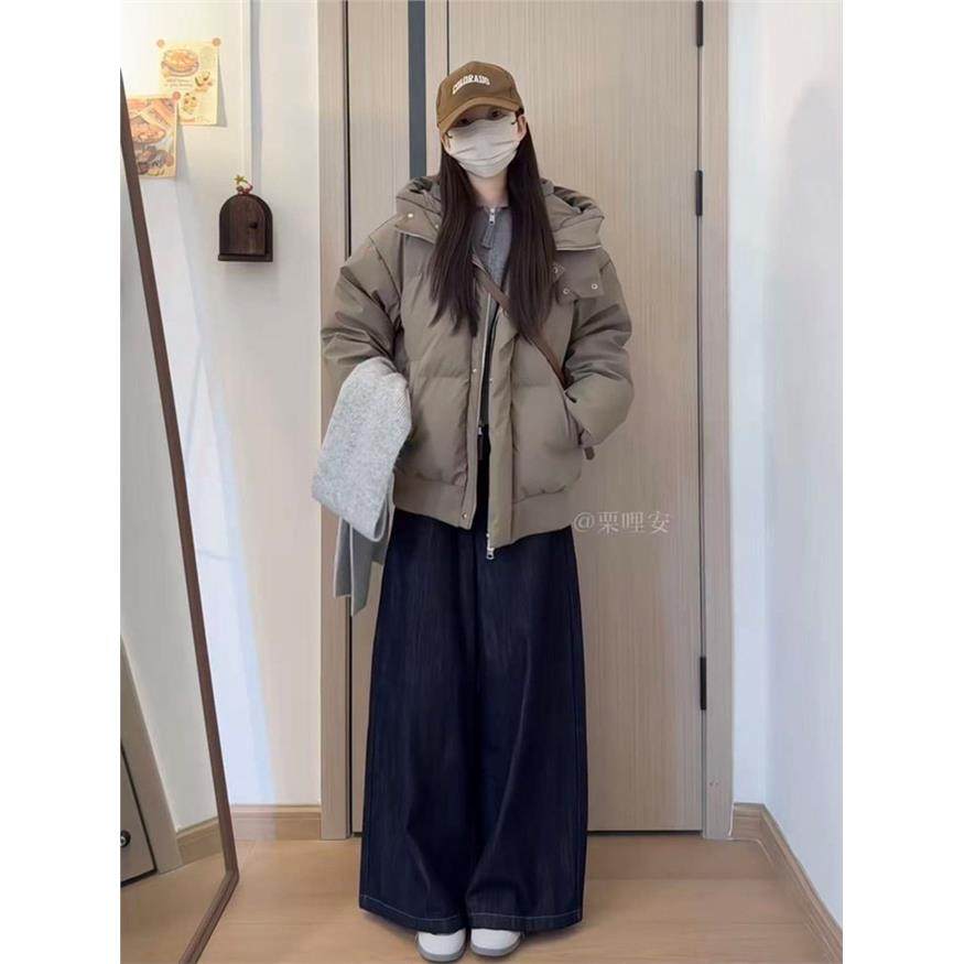 韩系时尚短款面包服棉衣女款冬季设计感加厚保暖羽绒棉服连帽外套,女装/女士精品,棉衣/棉服,淘宝优惠券,粉丝福利购,淘宝优惠卷