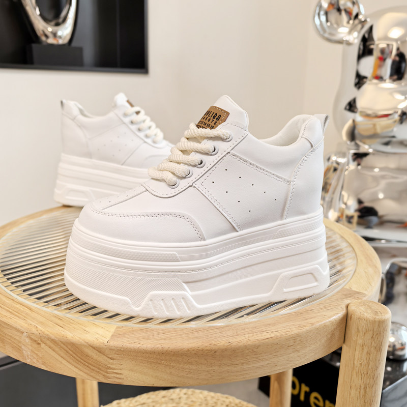 12CM百搭运动鞋显瘦松糕显腿长小个子德训鞋厚底鞋子2025年春季鞋,女鞋,松糕（摇摇）鞋,淘宝优惠券,粉丝福利购,淘宝优惠卷