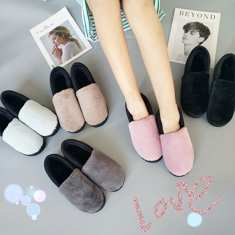 棉拖鞋厚底家居毛毛绒产后月子