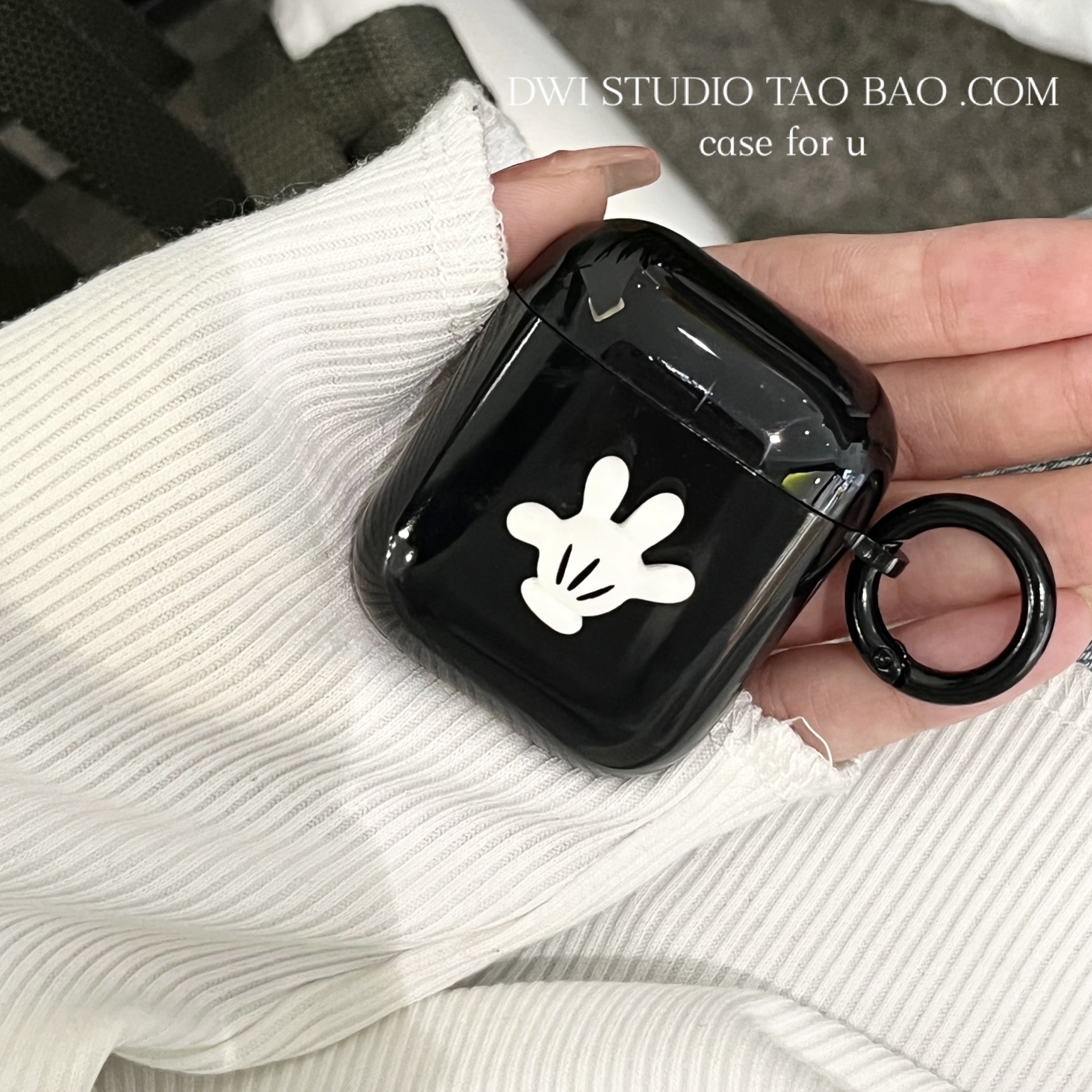 DWISTUDIO米奇手掌耳机壳