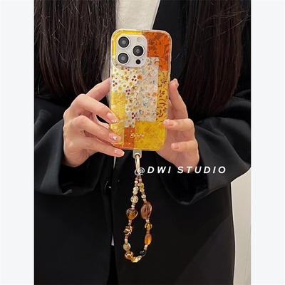 高级感秋天碎花链条手机壳