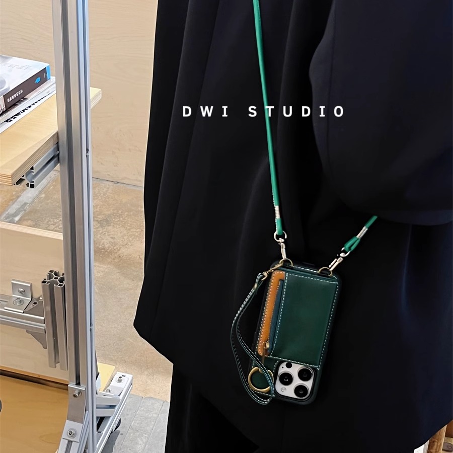 高品质复古红色钱包多功能手机壳