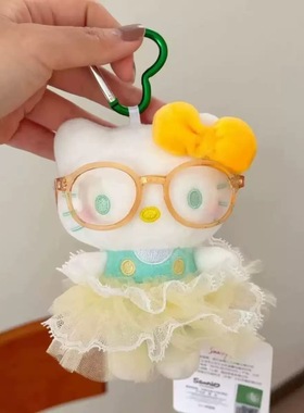 正版hellokitty猫卡通毛绒玩偶包包挂件公仔可爱凯蒂猫钥匙扣挂饰