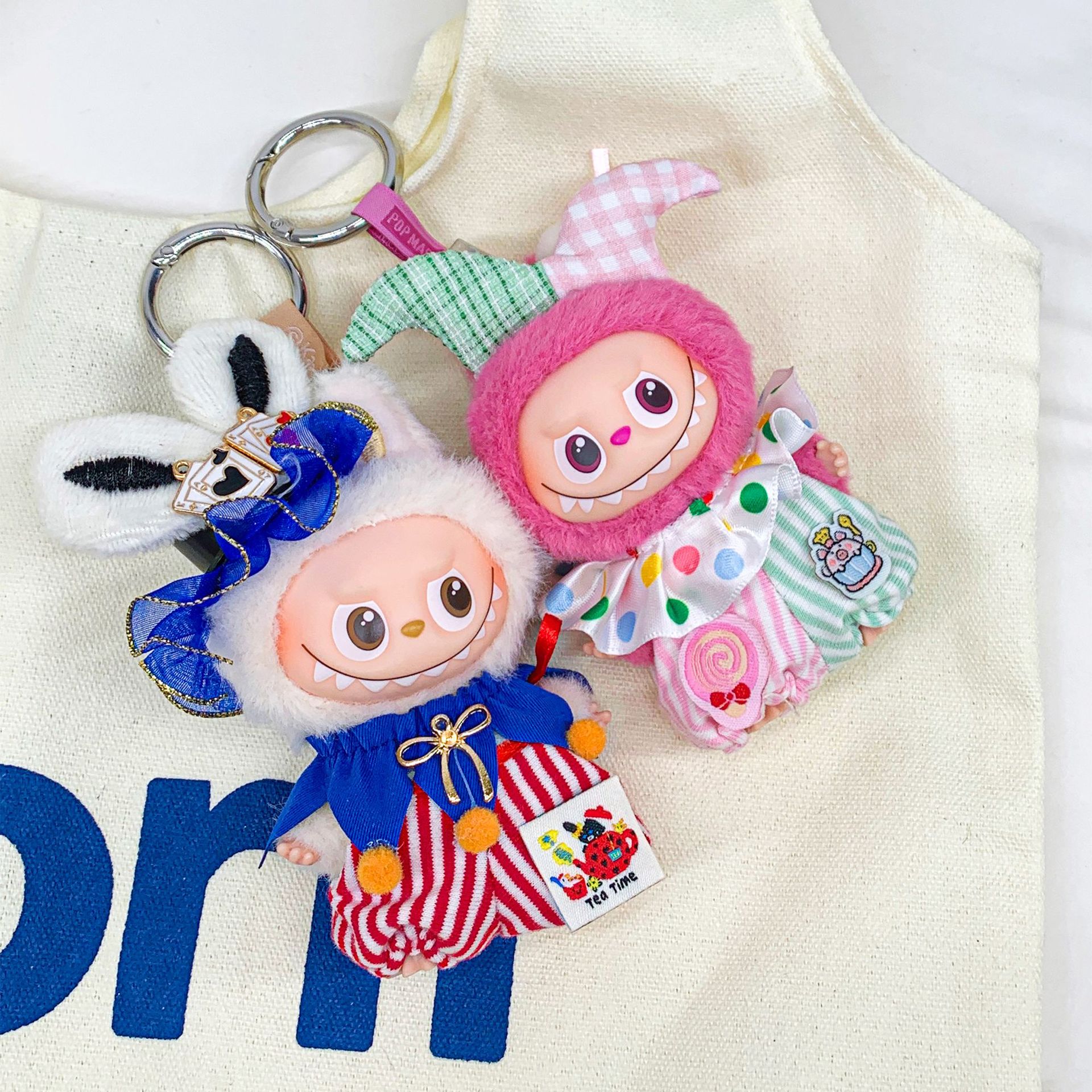 4.0迷你labubu衣服10cm四代心底密码拉布布娃衣马戏团系列套装