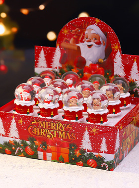 新款圣诞装饰品节日礼物圣诞烟囱盲盒创意桌面摆件节日送儿童礼物