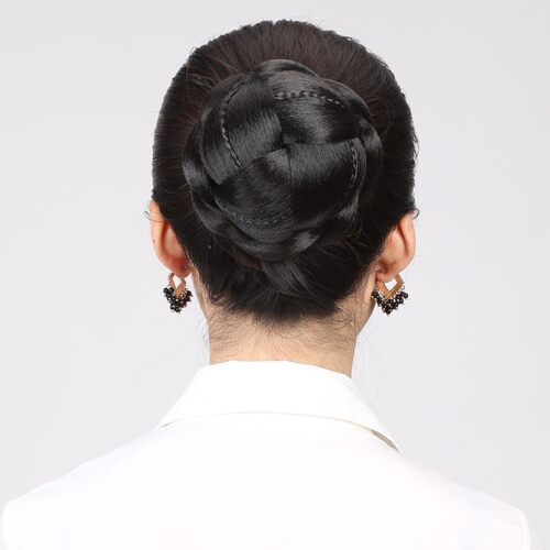 娇滴复古扣式新娘发圈女生丸子头