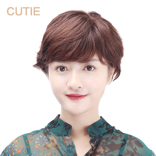 娇滴滴全手织女士逼真假发套