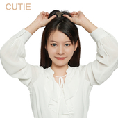 娇滴滴假发手织顶心发块 妈妈头顶补发遮白发中老年假发片 短款