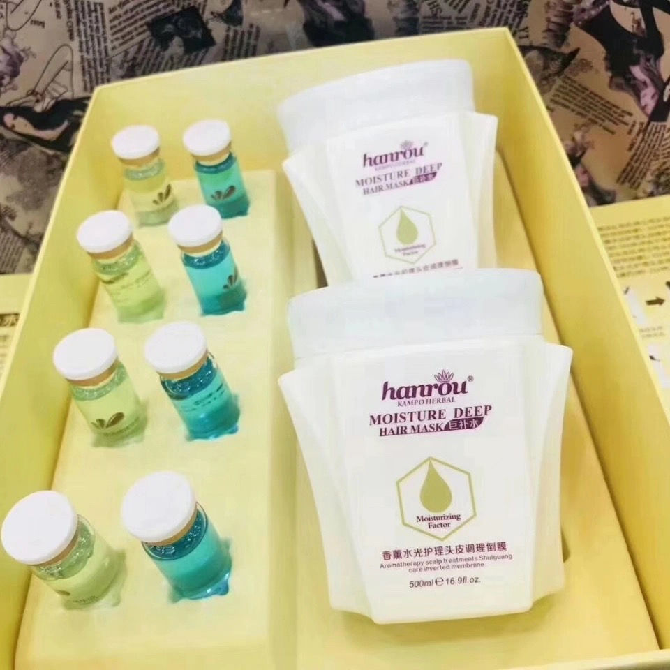 汉柔蛋白补水香薰水光顺滑护理头皮理疗倒膜护理水疗发膜精华营养