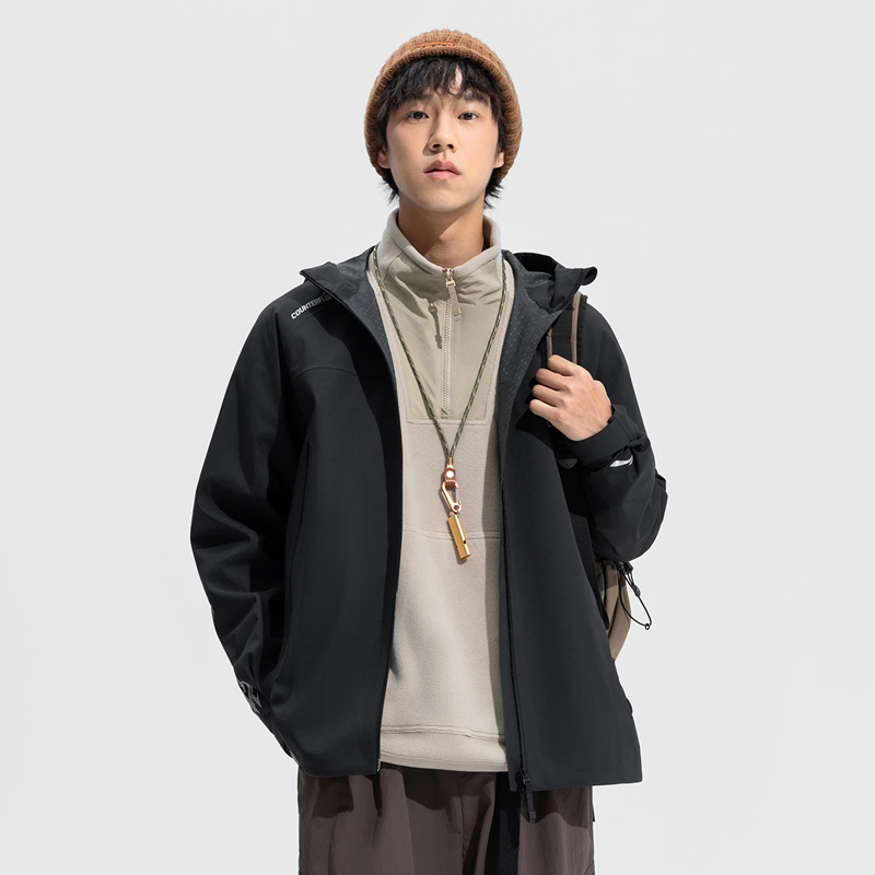 Lining/李宁户外CF溯单层冲锋衣