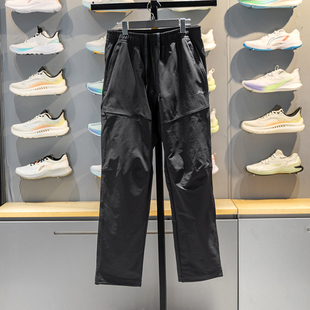 李宁速干裤2026春季新款男子平口加绒保暖防泼水运动长裤AYKW065