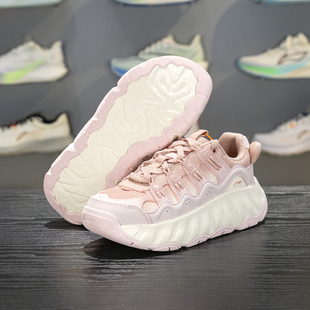 李宁宝可梦联名曲奇休闲鞋女2026春季新款减震回弹运动鞋AGCW178