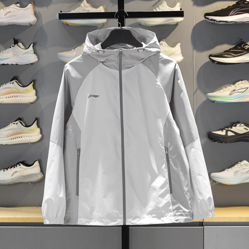 李宁运动风衣男女薄款外套2026春新款防风防晒运动服AFDW809 810