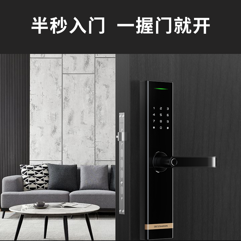 德施曼指纹锁密码锁家用防盗门wifi智能锁智能门锁e180