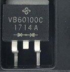 VB60100C 适用比亚迪新能源充电机方向机电脑板肖特基二极管TO263
