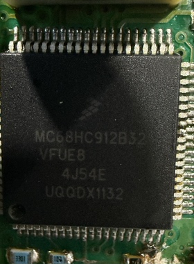 MC68HC912B32VFUE8 MC68HC912B32MFU8-4J54汽车电脑板CPU芯片80脚