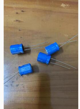 25V 220UF 125度 插脚电容 10*12体积 全新 蓝色