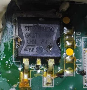 STPSC8H065G 新能源北汽EU5 DCDC汽车控制器易损肖特基二极管