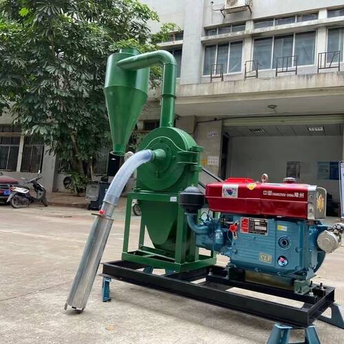 柴油机万能自吸式玉米粉碎机