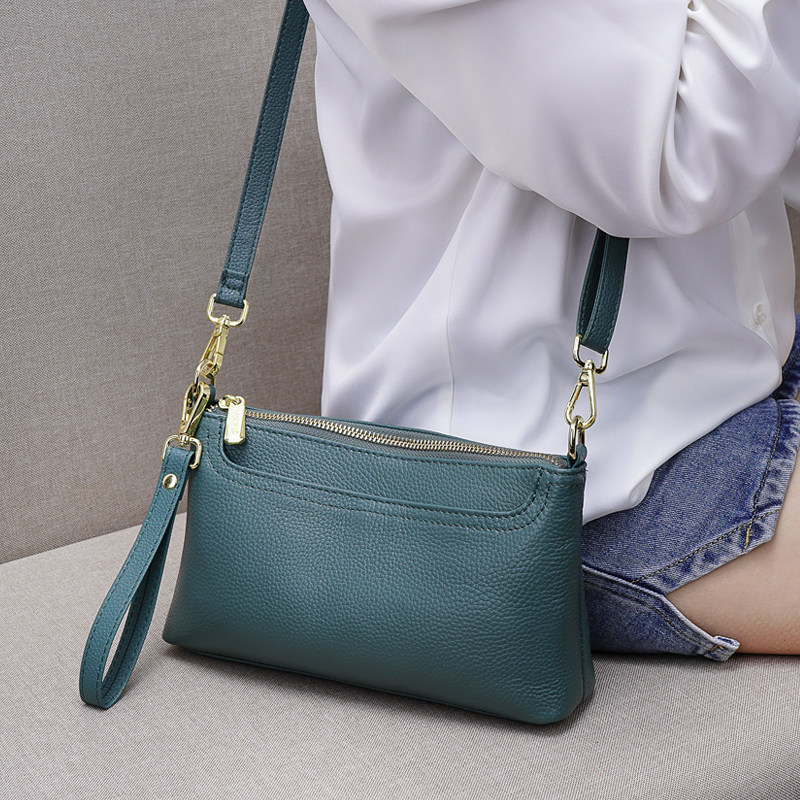 女士手包2026新款时尚百搭真皮可单肩斜挎包休闲手拿名媛包女小包