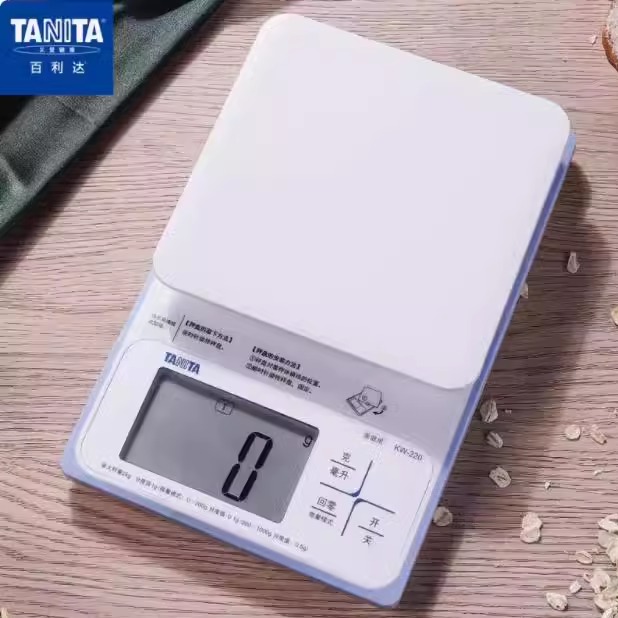 日本防水TANITA百利达电子家用厨房秤小台秤茶叶食物烘焙称KW-220