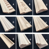 吊顶收边条框压边条门套线中欧式 雕花阴角装 饰腰线造型木线条实木