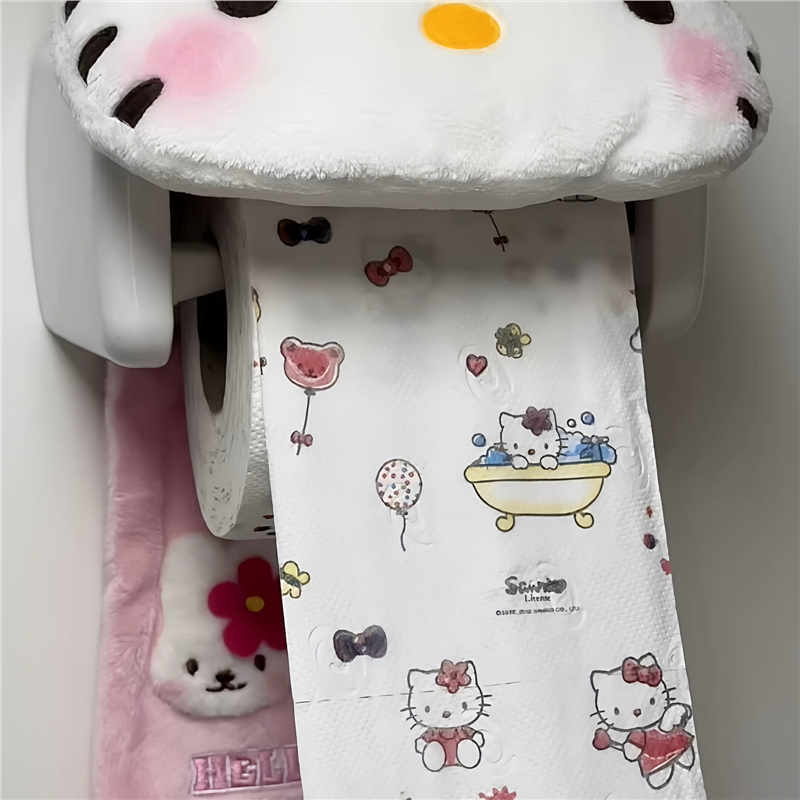 HelloKitty印花卷纸学生厕纸卫生纸家用大卷筒纸面巾纸擦手纸加厚