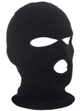 帽子男保暖头套沙雕冬季摩托车防风毛线帽蒙面抖音搞怪帽骑行头套
