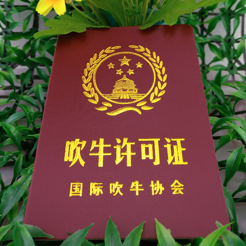 吹牛许可证结婚证书老公老婆老师