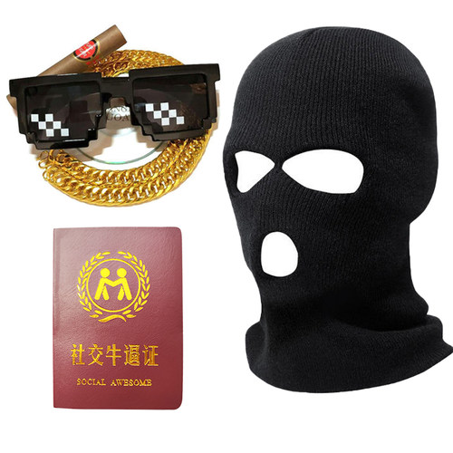 巴拉克拉法帽搞怪护脸蒙面帽子