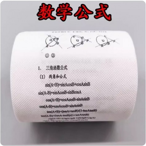 理科生送数学老师礼物品创意沙雕学霸卫生纸初高中物理教考研上岸
