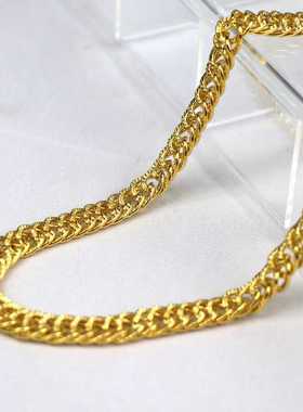 网红嘻哈大金链子土豪男超粗金项链假黄金真直播道具社会人