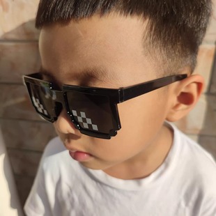 伴郎黑色墨镜眼镜道具马赛克酒吧眼镜婚礼接亲眼镜搞怪眼镜结婚