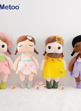 Metoo咪兔花仙子安吉拉公仔新款女孩毛绒玩具跨境玩偶 儿童玩具