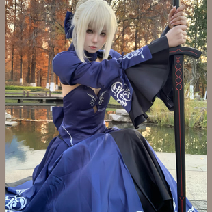 Alter fate cosplay 黑saber cos一破礼服 吾王cos阿尔托莉雅cos