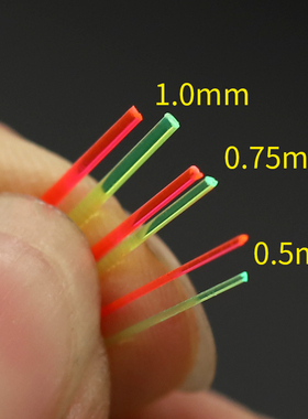 弹弓光纤瞄点准星 弓箭射击玩具瞄具光纤配件0.5~3.0mm红色绿色