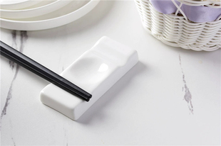 骨瓷筷子架酒店餐厅筷子架两用放筷子汤匙托搁架公架