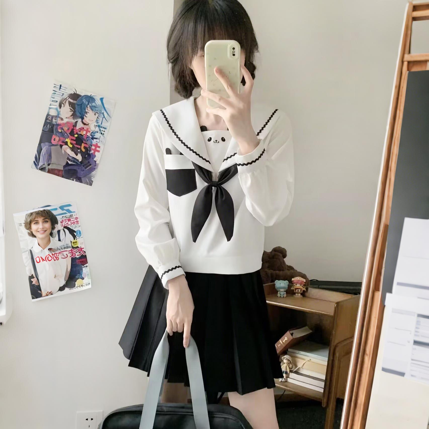 十字银河原创日系学院风水手服