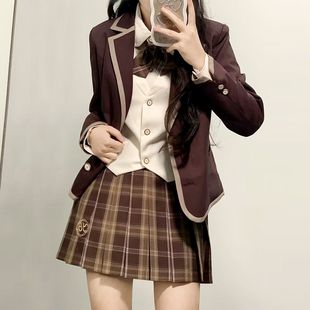 马甲白衬衫 JK制服套装 水手服学院风小西装 御崎高校 上衣 秋冬季