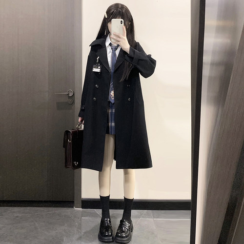 2024新款学院风小个子风衣