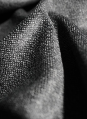 211号康家灰色色织提花 奢侈 480g/1.5m 50%羊绒30%羊毛20%真丝