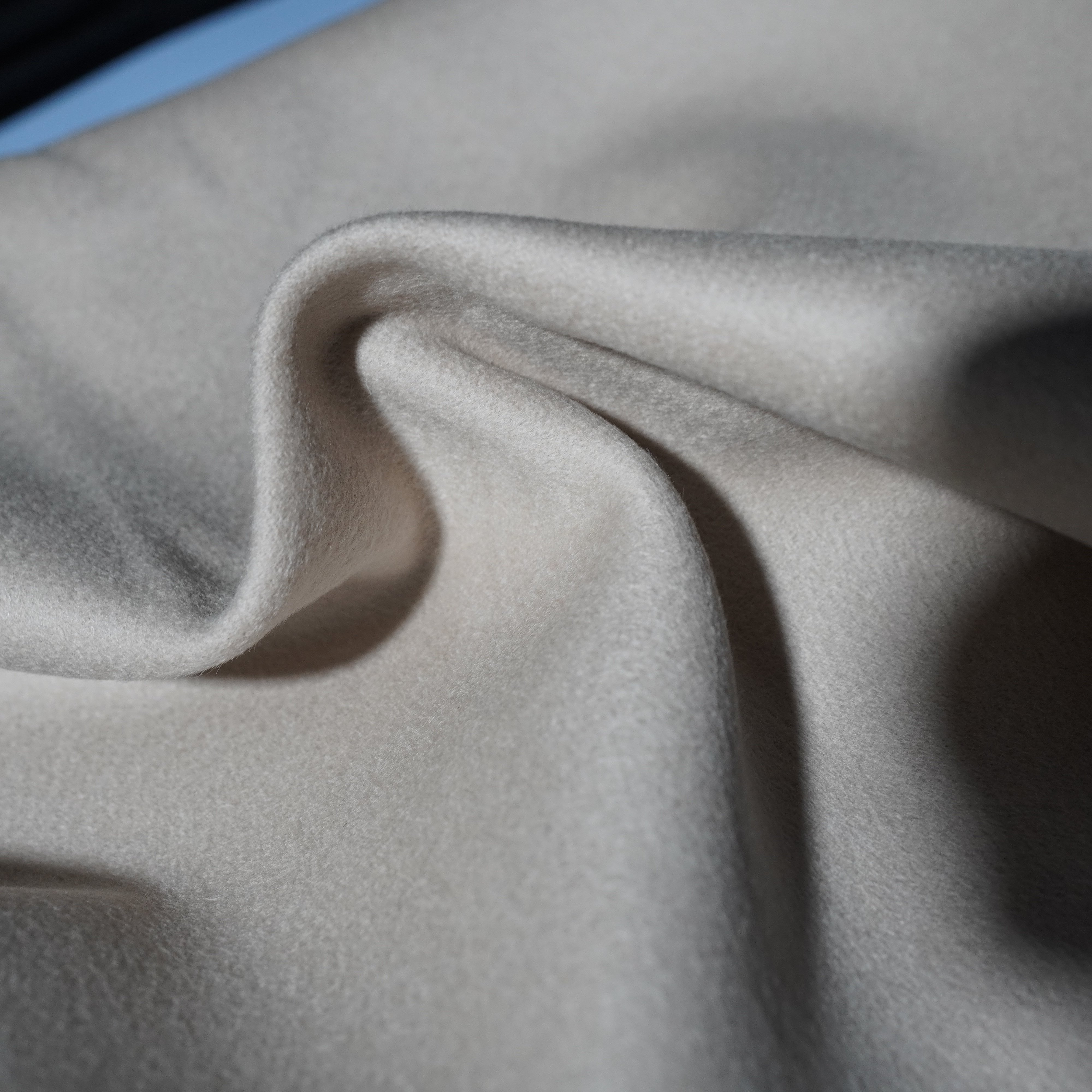 康家杏色双面羊绒布料10%羊绒