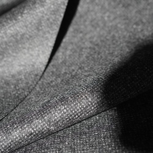 68号灰提花精纺羊毛羊绒布料