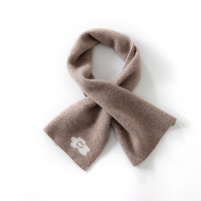 小小象~山羊绒围巾女冬保暖针织毛线围脖护颈脖套亲子穿孔围巾