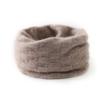 小小象~山羊绒脖套加厚女冬保暖针织毛线围脖护颈脖套亲子围巾