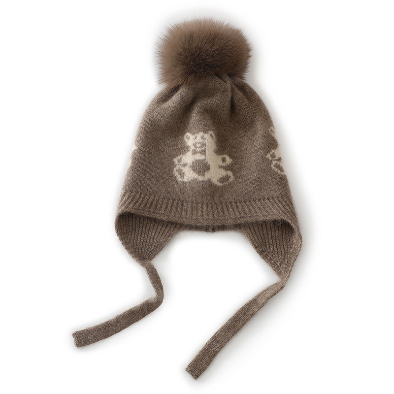 小小象~儿童山羊绒帽子护耳帽女童真毛球帽套头帽男童小熊护耳帽,童装/婴儿装/亲子装,帽子,淘宝优惠券,粉丝福利购,淘宝优惠卷